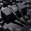 KIRAZ - Santhome® Gift Set of 2 Luxury Pens - Black / Chrome