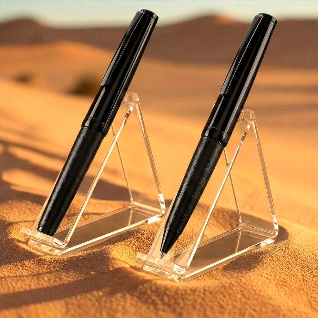 Santhome® Izola - Set of Elegance Ballpoint & Roller Pen - Black