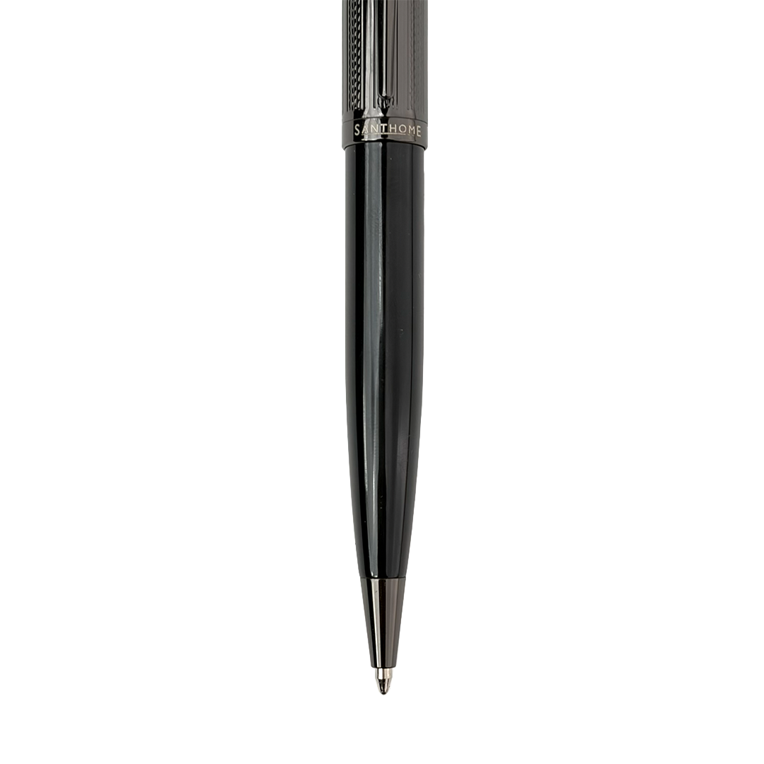 KIRAZ - Santhome® Gift Set of 2 Luxury Pens - Black / Chrome