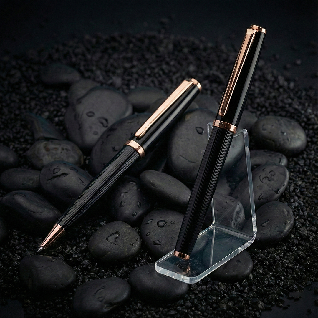 ZORY - Santhome® Gift Set of 2 Luxury Pens - Black / Gold