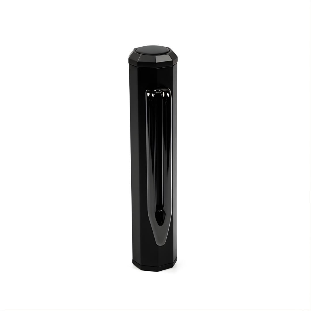 UAE's No.1 - Santhome Luxury Hex-Metal Roller Pen – Gift-Box Edition - Obsidian Black
