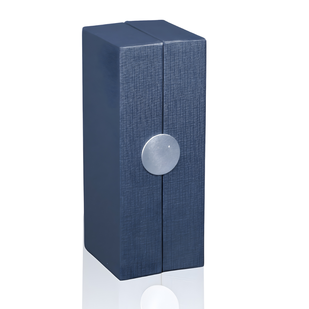 UAE's No.1 - Santhome Luxury Hex-Metal Roller Pen – Gift Box Edition - Midnight Sapphire Blue