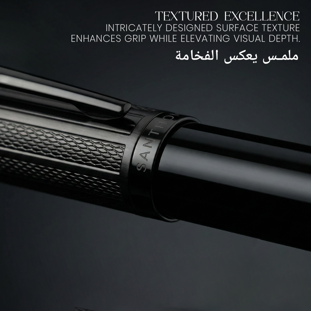 UAE's No.1 - Kiraz Gift Set of 2 Luxury Pens - Black & Chrome Finish