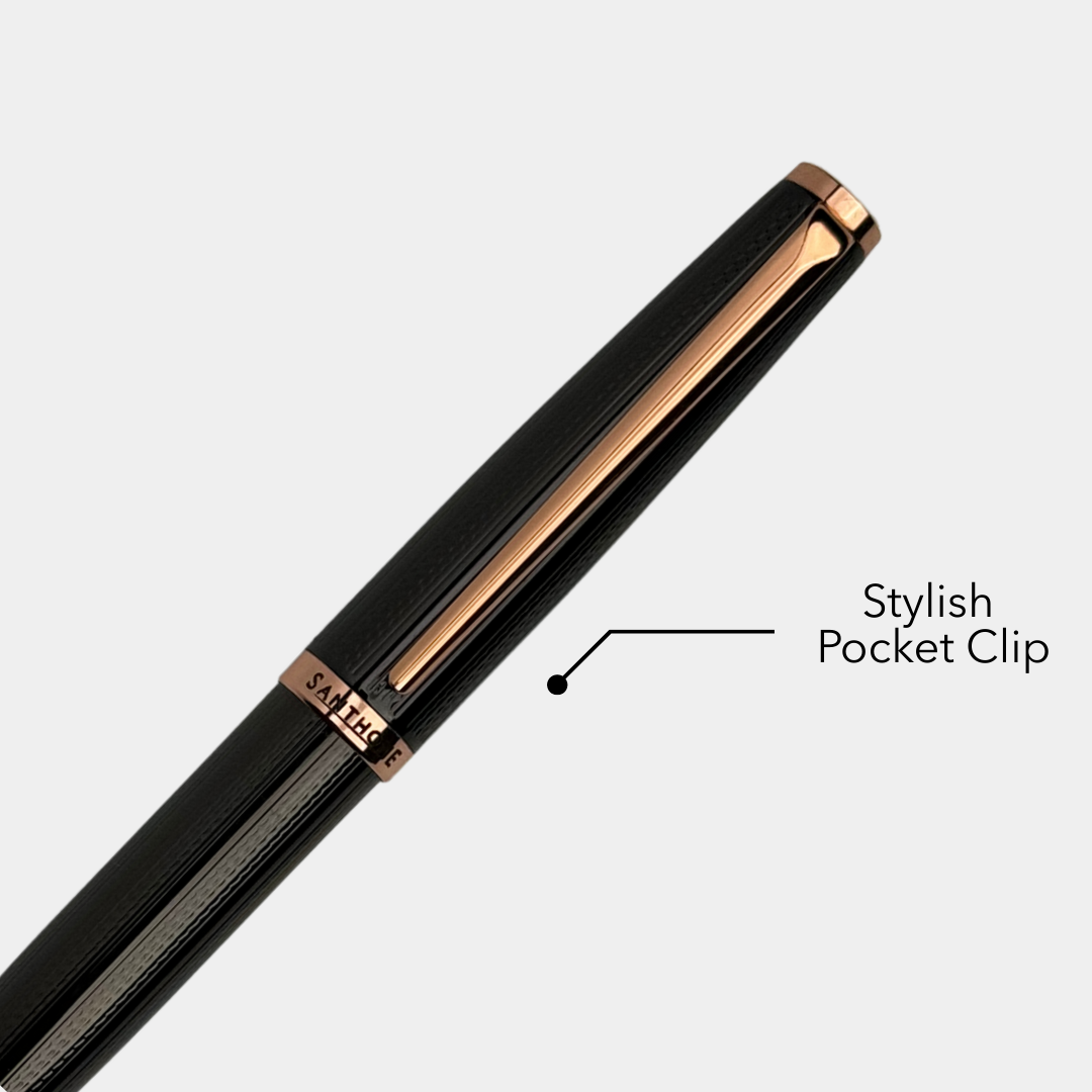 UAE's No.1 - Zory Gift Set of 2 Luxury Pens - Black & Gold Finish