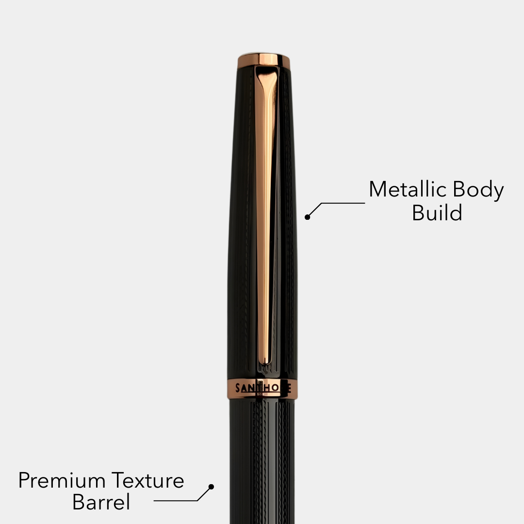 UAE's No.1 - Zory Gift Set of 2 Luxury Pens - Black & Gold Finish