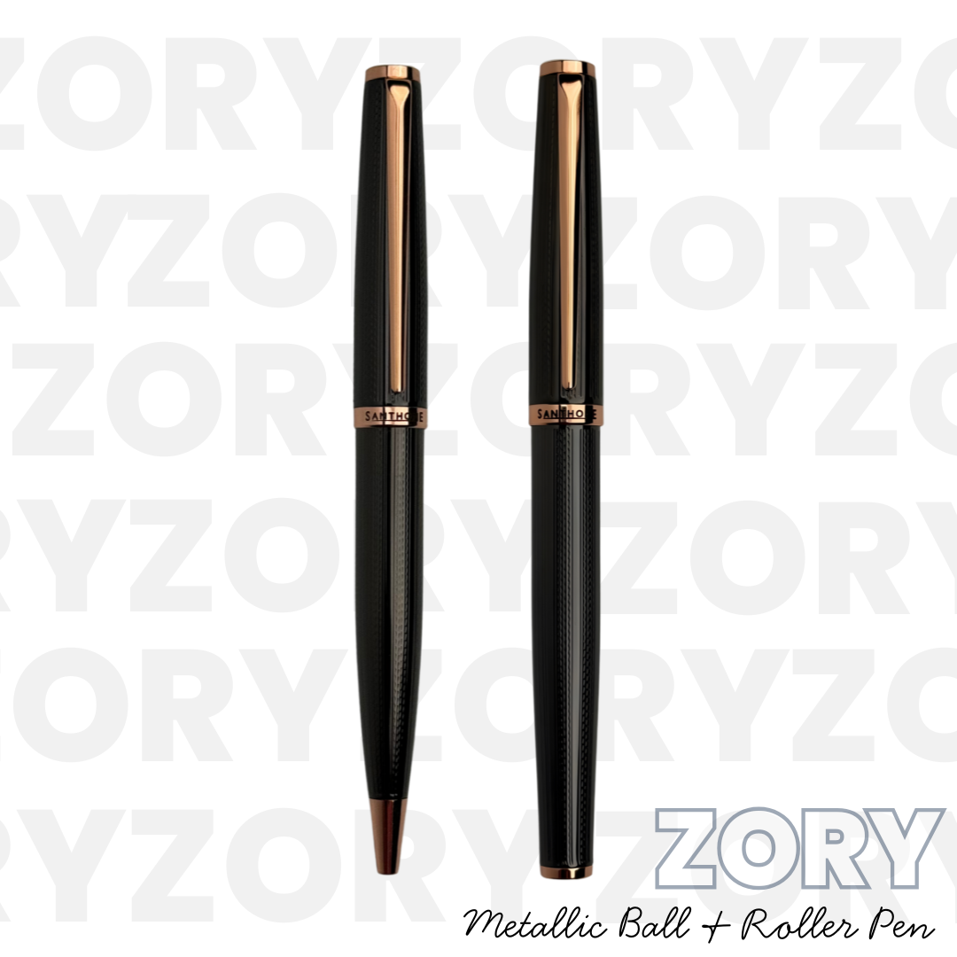ZORY - Santhome® Gift Set of 2 Luxury Pens - Black / Gold