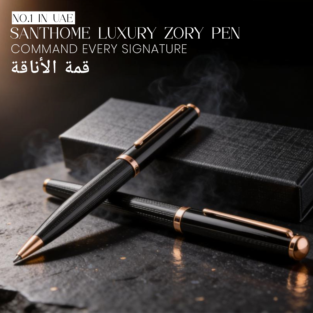 UAE's No.1 - Zory Gift Set of 2 Luxury Pens - Black & Gold Finish