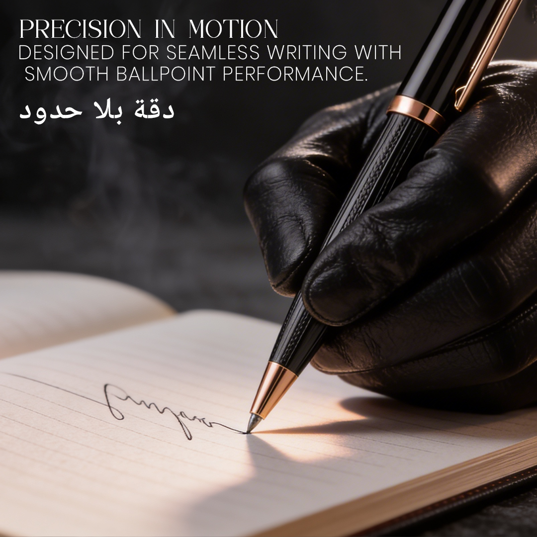 UAE's No.1 - Zory Gift Set of 2 Luxury Pens - Black & Gold Finish