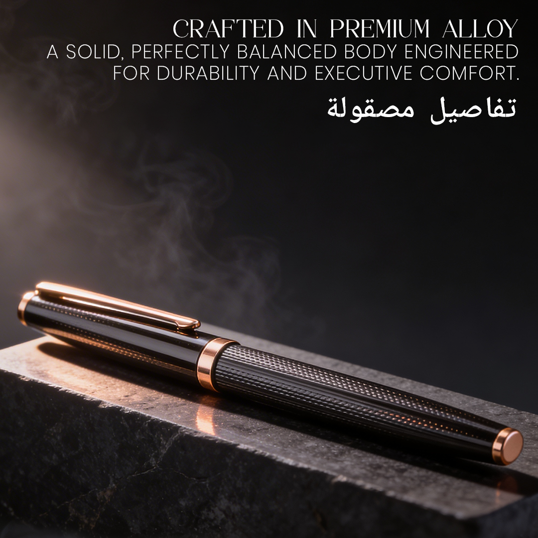 UAE's No.1 - Zory Gift Set of 2 Luxury Pens - Black & Gold Finish