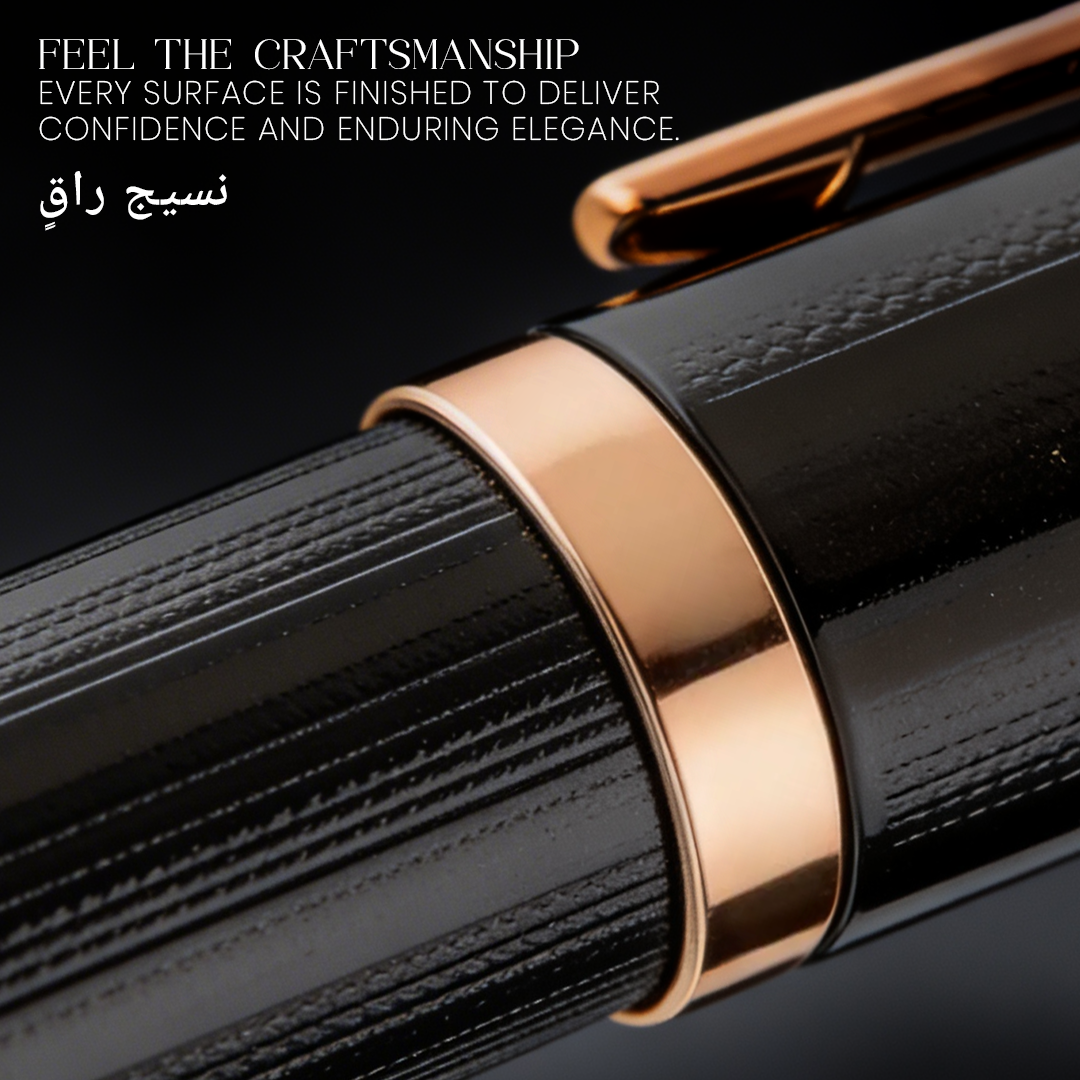 UAE's No.1 - Zory Gift Set of 2 Luxury Pens - Black & Gold Finish