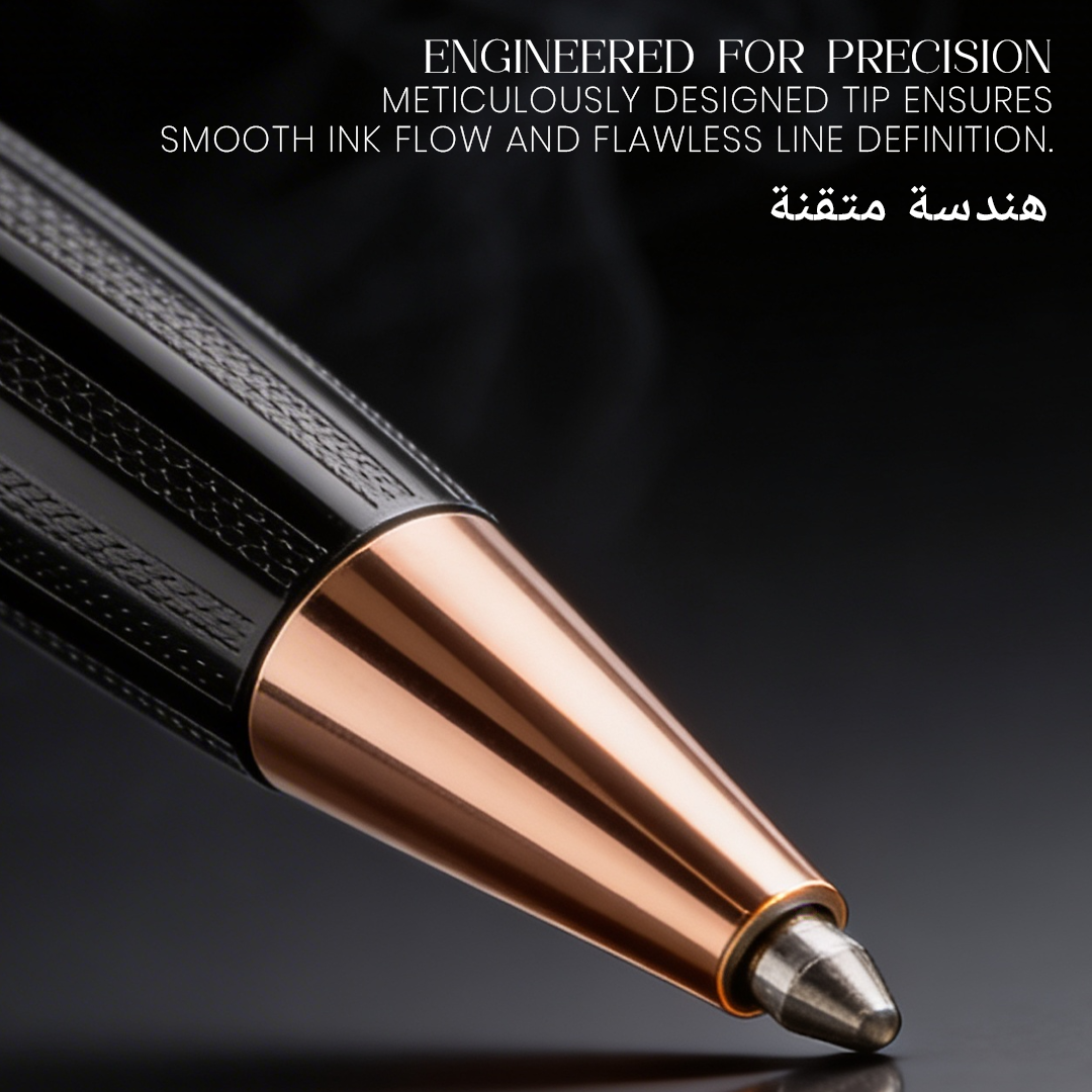 UAE's No.1 - Zory Gift Set of 2 Luxury Pens - Black & Gold Finish