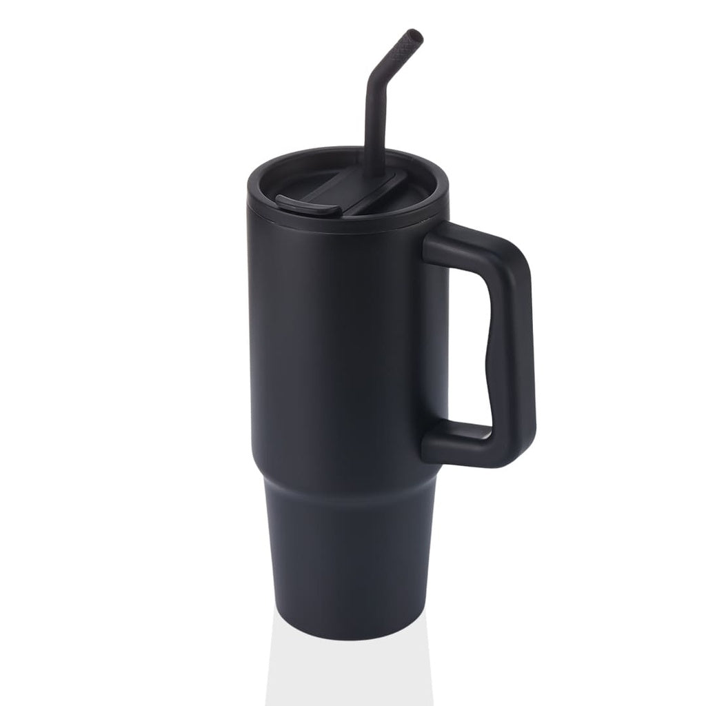 BERN - Recycled Stainless Steel Vacuum Tumbler with Reusable Steel Straw  - Set of 2