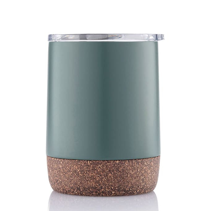 GOUDA - Hans Larsen Vacuum Mug With Cork Base - Green