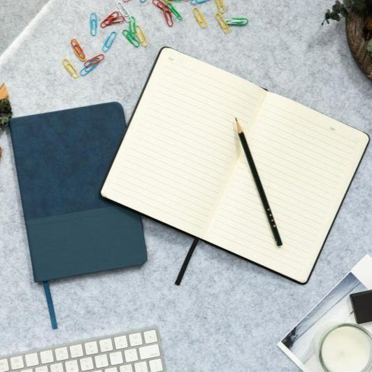 LYSS - Santhome® A5 Thermo PU Hard Cover Notebook - Blue