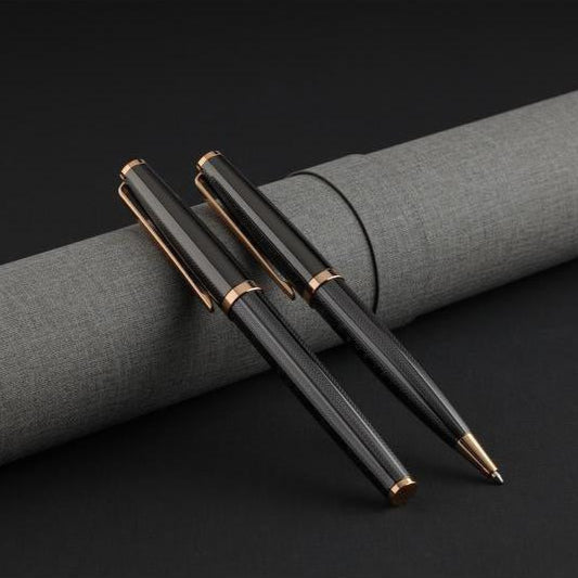 UAE's No.1 - Zory Gift Set of 2 Luxury Pens - Black & Gold Finish