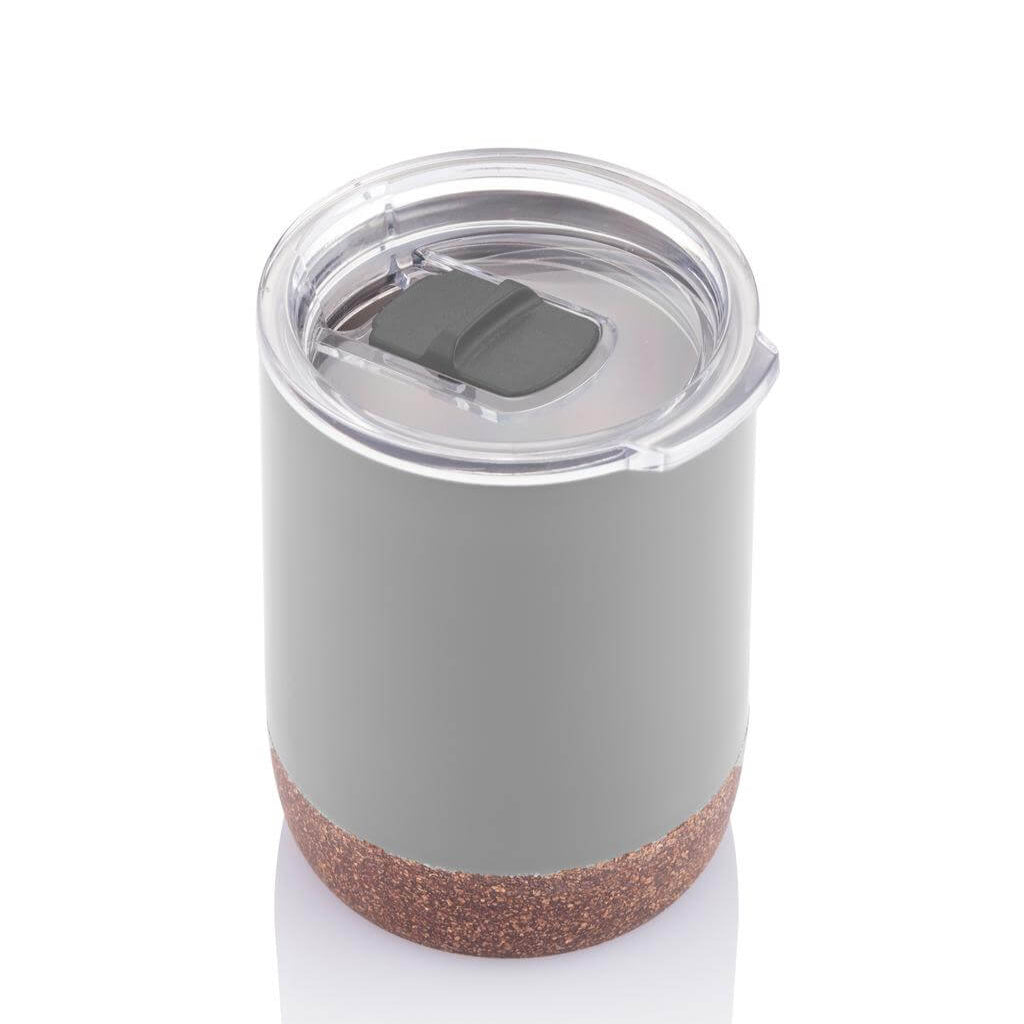 GOUDA - Hans Larsen Vacuum Mug With Cork Base - Grey