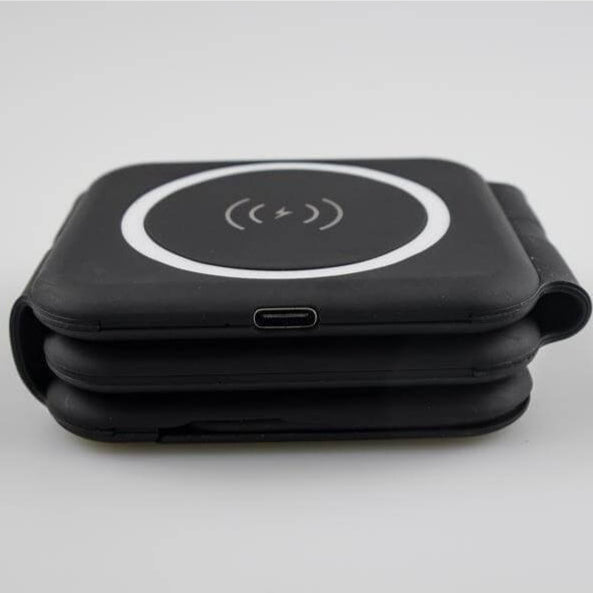 BOLERO - @memorii 2 in 1 Wireless Charger with Multi Cable Set - Black
