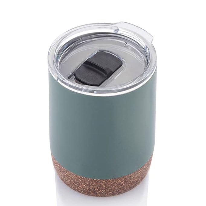 GOUDA - Hans Larsen Vacuum Mug With Cork Base - Green