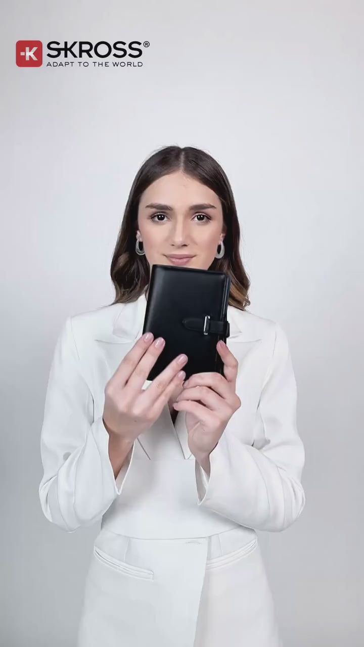 SKROSS Travel - Ambassador Passport Wallet - Blue