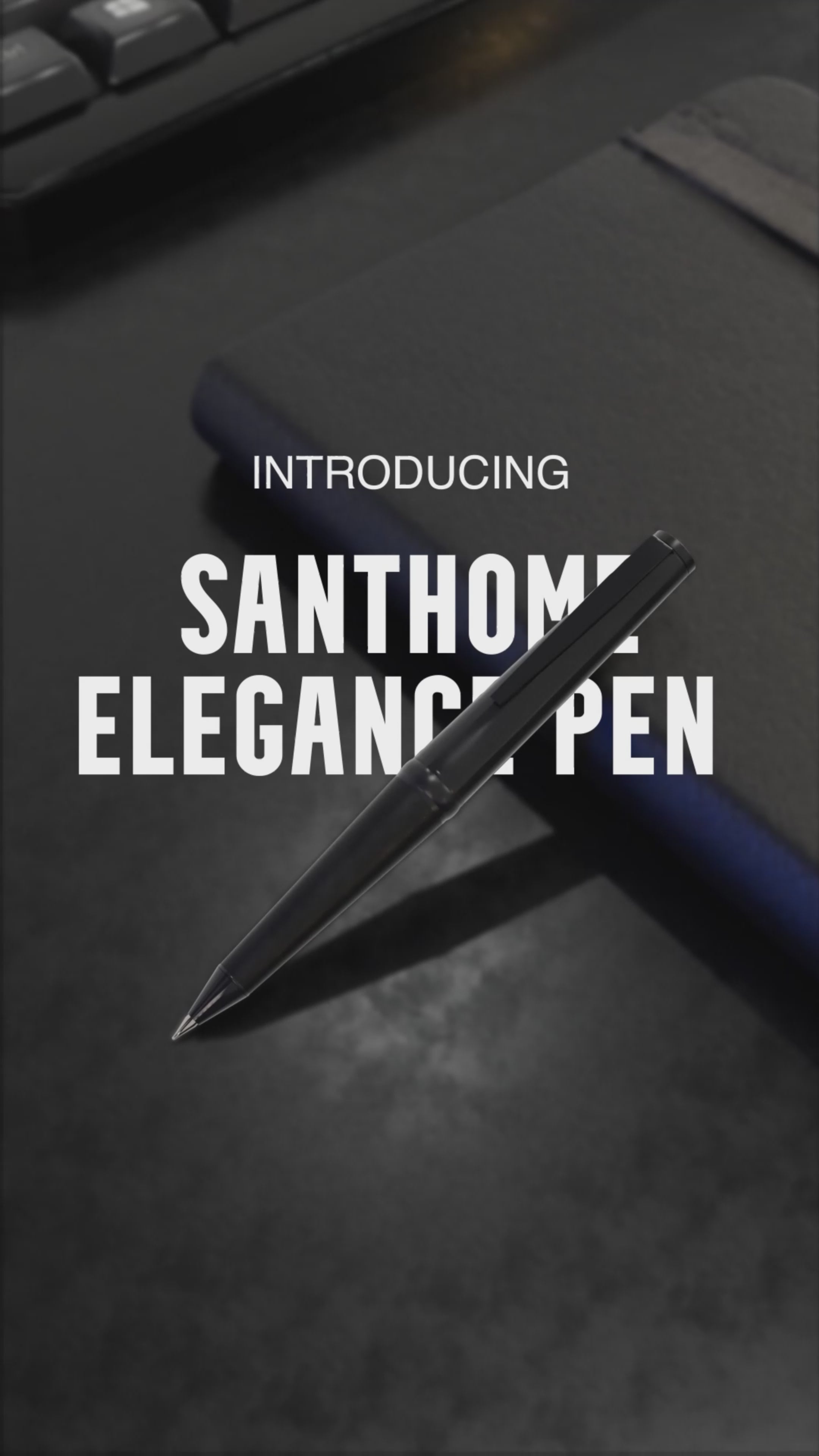 Santhome® Izola - Set of Elegance Ballpoint & Roller Pen - Black