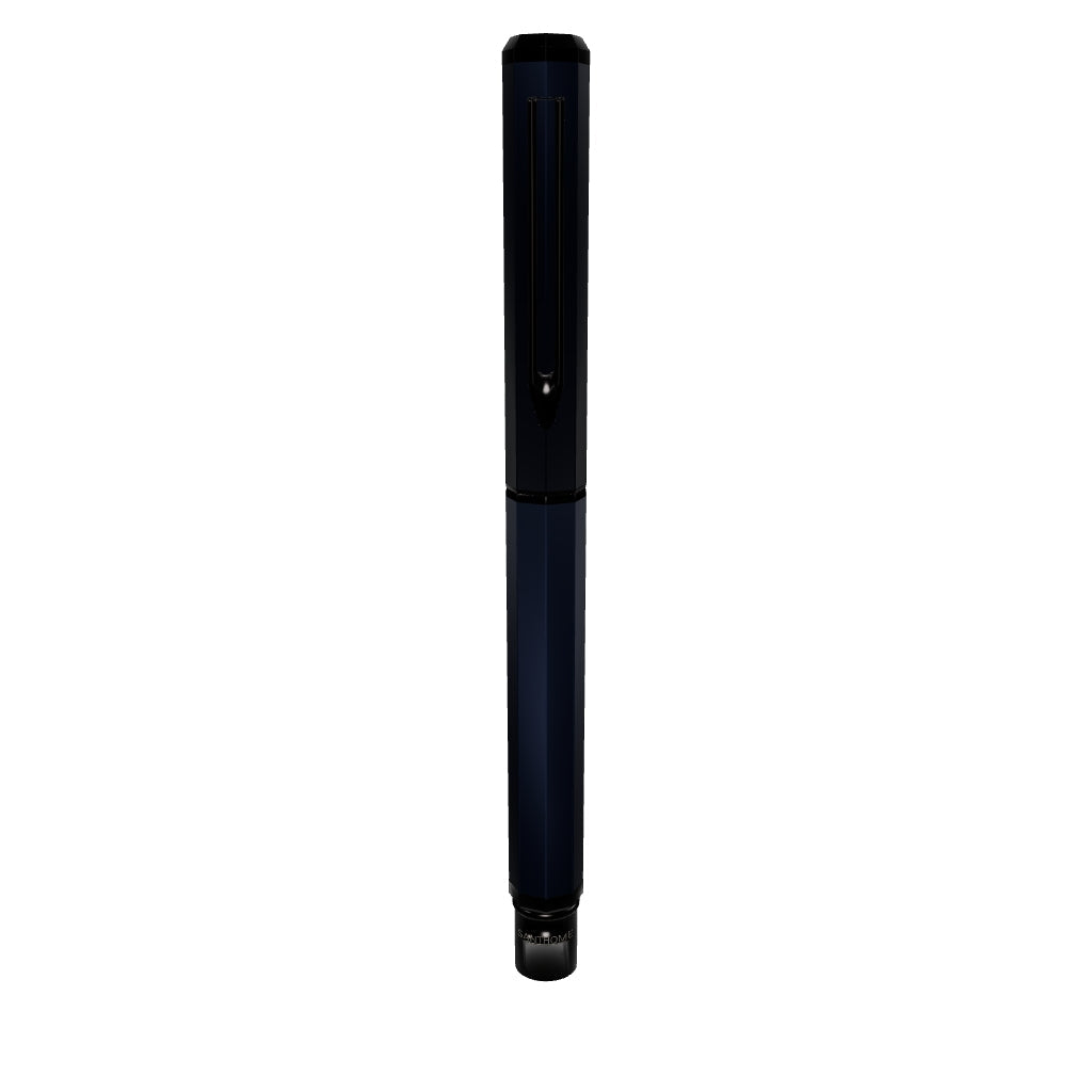 UAE's No.1 - Santhome Luxury Hex-Metal Roller Pen – Gift Box Edition - Midnight Sapphire Blue
